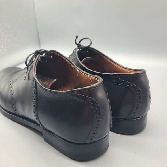 Alden 996 Oxford Mens Shoes Black Leather  brogue lace-up Made USA sz 9.5 B main image 11